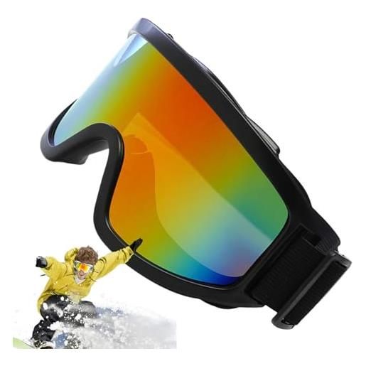 Generic occhiali da sci, occhiali da snowboard | occhiali antivento | occhiali da snowboard con protezione uv per uomo donna, occhiali sportivi per corsa, escursionismo, sci