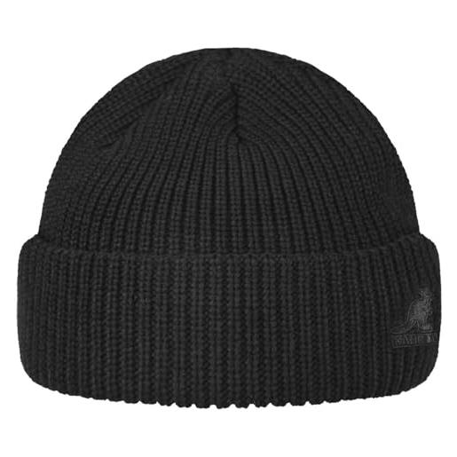 Kangol berretto da uomo retrò cardinale a 2 vie grosso, nero, 6 3/4/7 5/8