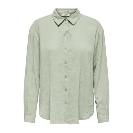 JDY only jdy theis l/s-maglietta wvn noos camicia, ballerino di nuvola, s donna