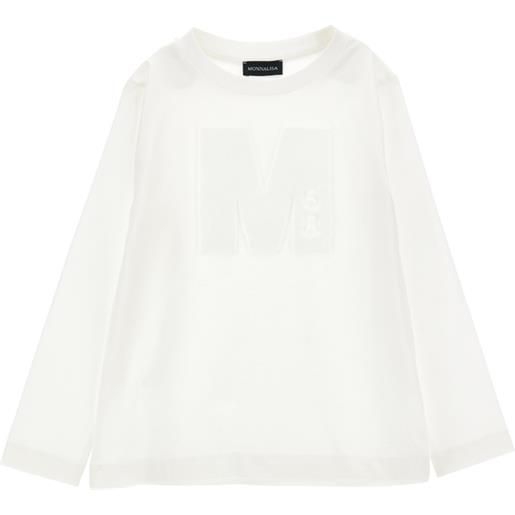 Monnalisa t-shirt girocollo maniche lunghe