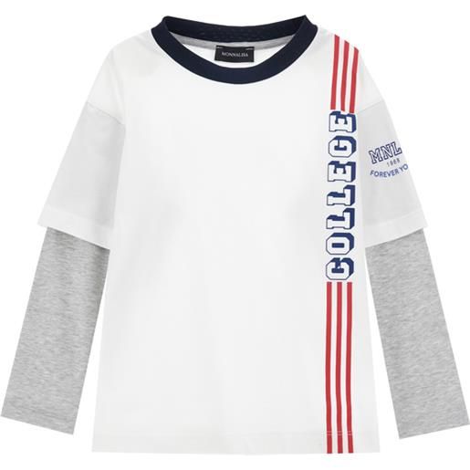 Monnalisa t-shirt jersey doppia manica