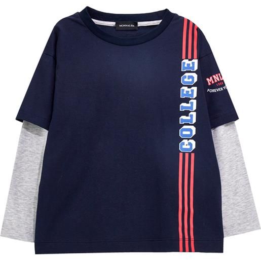 Monnalisa t-shirt jersey doppia manica