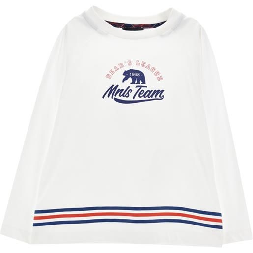 Monnalisa t-shirt jersey logata righe