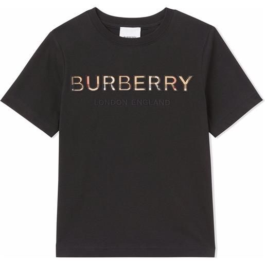 Burberry Kids t-shirt con stampa - nero