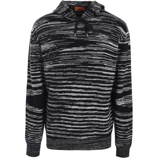 Missoni felpa con motivo a intarsi - nero