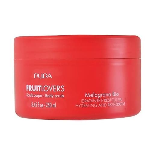 Pupa milano Pupa fruit lovers scrub corpo 004 melagrana bio ml. 250 l'energia della frutta bio al servizio della bellezza. 