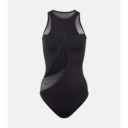 Wolford body asimmetrico semitrasparente