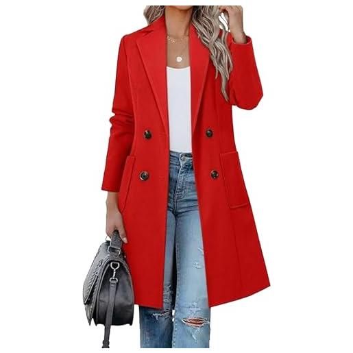 Generic trench da donna, cappotti invernali lunghi e di media lunghezza, cappotti eleganti a doppio petto, giacche aderenti, trench outwear