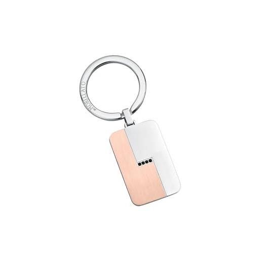 Morellato portachiavi uomo in acciaio, cristalli, collezione classic - su3079