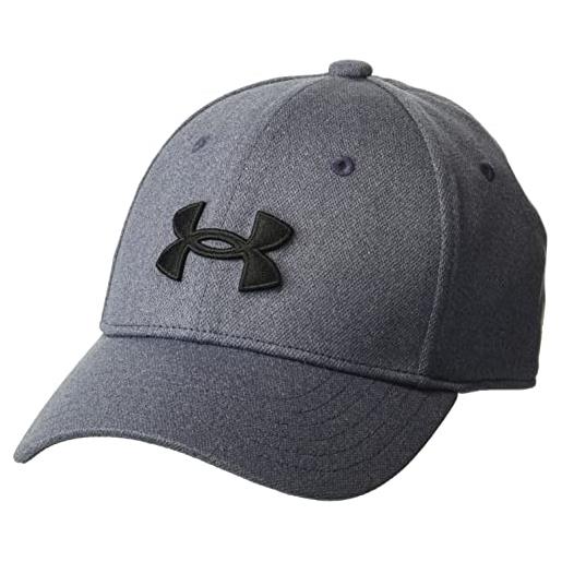 Under Armour blitzing cap stretch fit bambino, (410) midnight navy / / nero, s/m