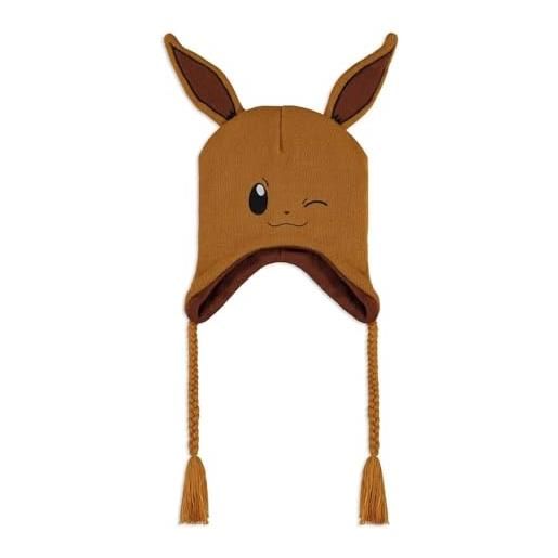 Pokémon eevee unisex beanie marrone 100% poliacrilico