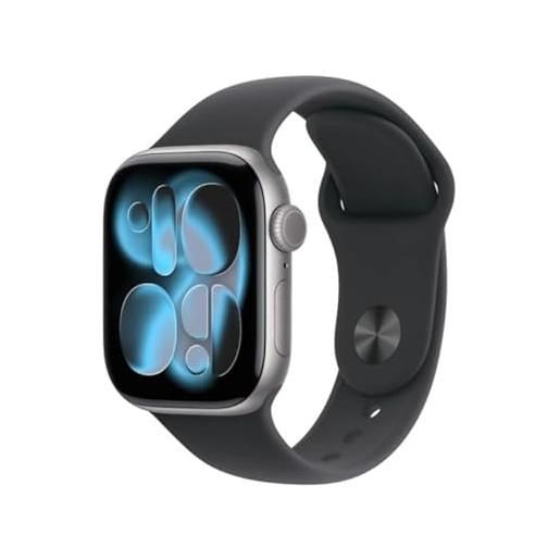 Apple watch series 11 space grey aluminium 42mm black sport band size m/l