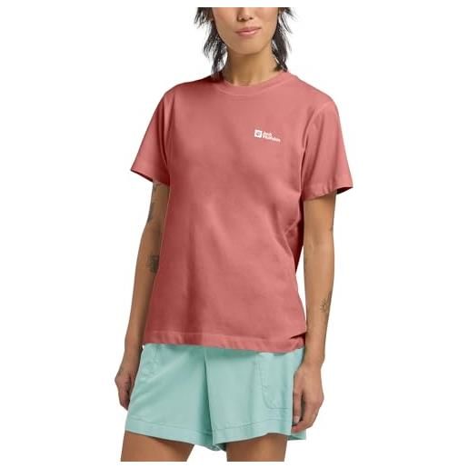 Jack Wolfskin essential t w t-shirt, cotton white, l donna