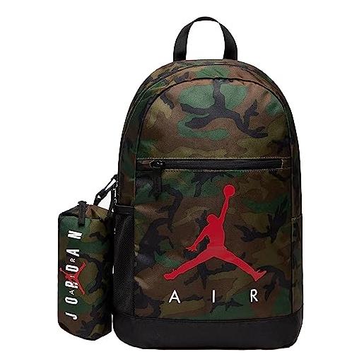 Jordan zaino camo scuola ragazzi taglia unica verde