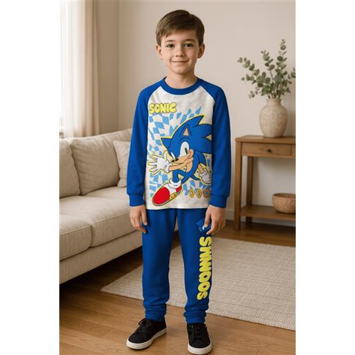 Disney pigiama cotone felpato sonic bambino sc40g4700