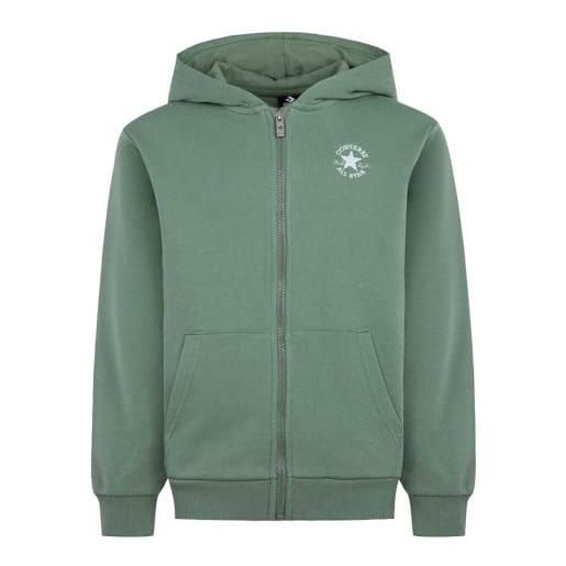 Converse felpa con zip bambino verde