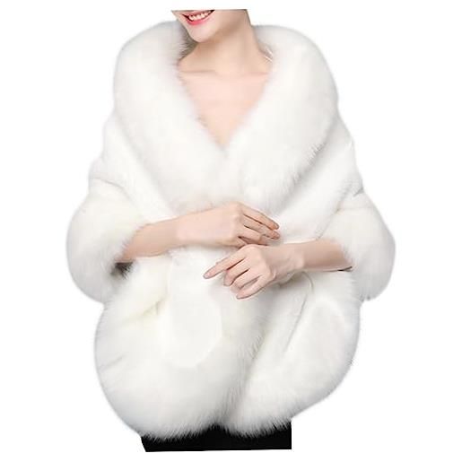 VALICLUD lussuoso scialle da sposa scialle in peluche da sposa per donna