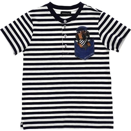 Monnalisa t-shirt jersey a righe