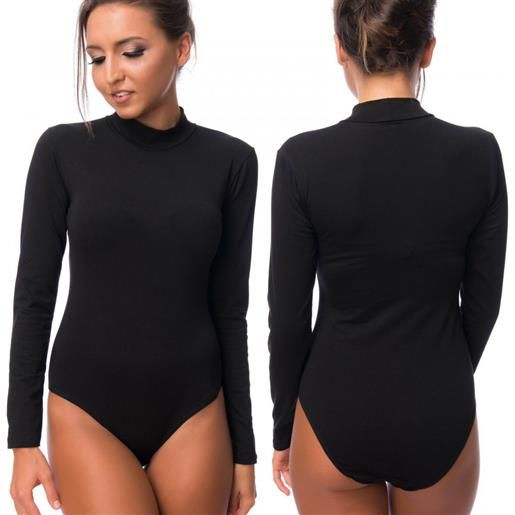 Mediawave Store pack janira da 3 tall body vka37 a maniche lunghe mezzo collo interno felpato m/l