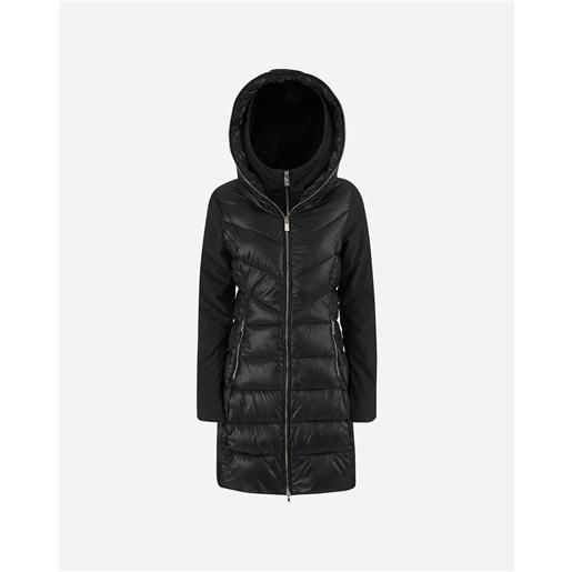 Yes zee long behind w - piumino - donna - nero