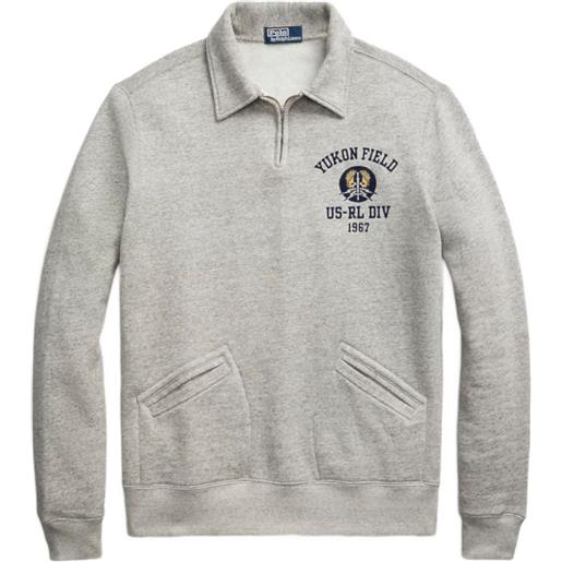 Polo Ralph Lauren polo con colletto a zip - grigio