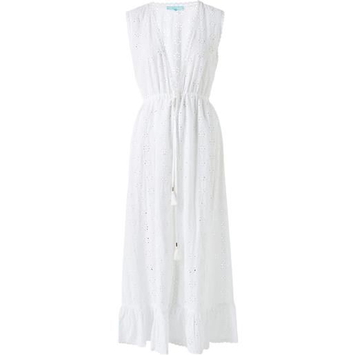 Melissa Odabash copricostume tessa con ruches - bianco
