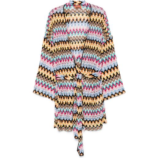 Missoni copricostume con cintura - nero