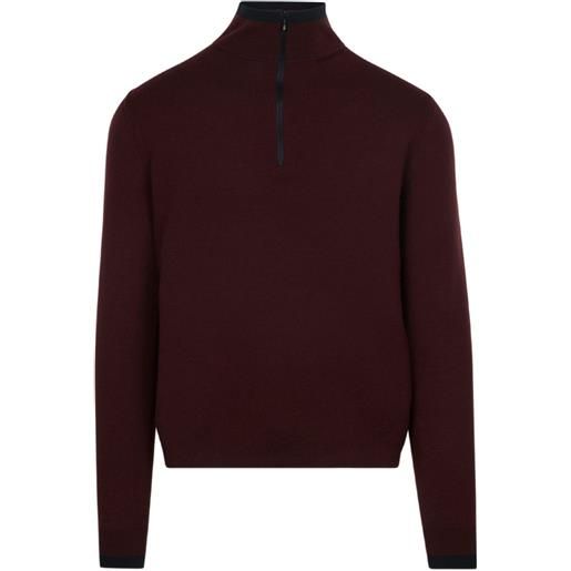 Aztech Mountain felpa angus con mezza zip - rosso