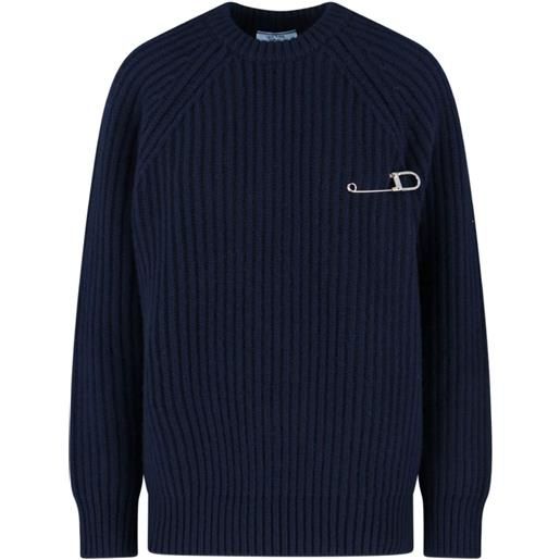 Prada maglione a coste - blu