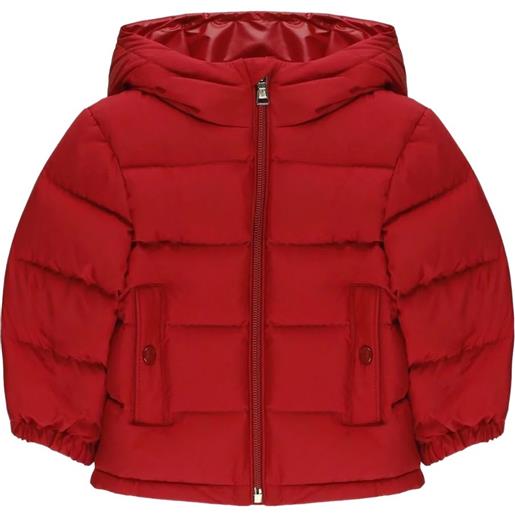 Moncler Enfant piumino con cappuccio - rosso