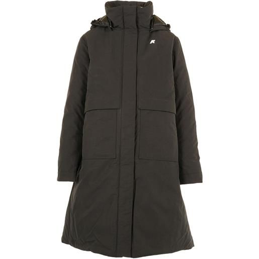 K-Way parka con cappuccio - nero