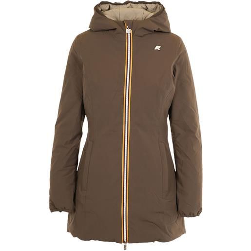 K-Way parka denise reversibile - verde