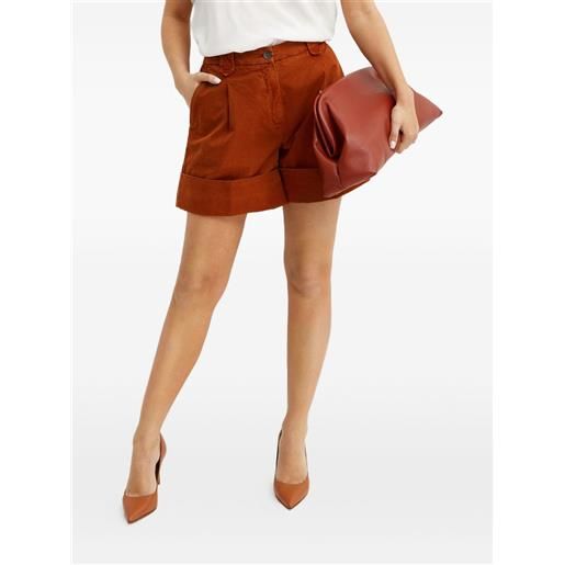 Fay shorts con passanti per cintura - marrone