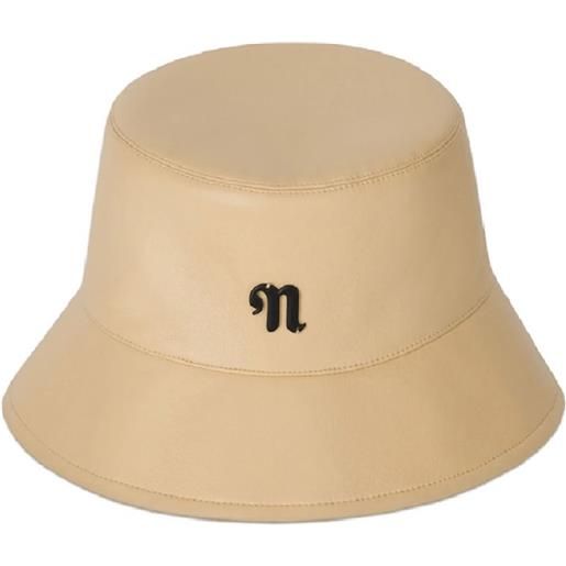 Nanushka cappello bucket caran con logo - toni neutri