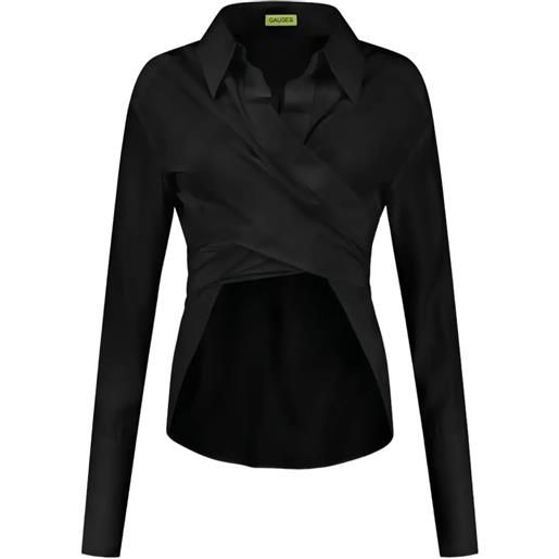 GAUGE81 camicia a portafoglio sabinas - nero