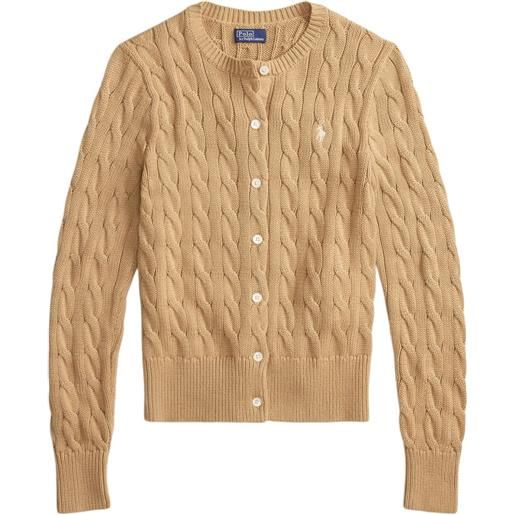 Polo Ralph Lauren cardigan in maglia a maniche lunghe - toni neutri