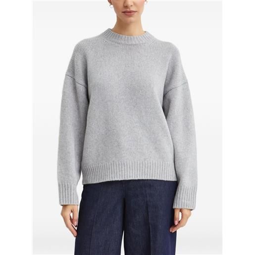 Theory maglione girocollo a maniche lunghe - grigio