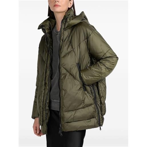 Canadian piumino eugenie mid con cappuccio - verde