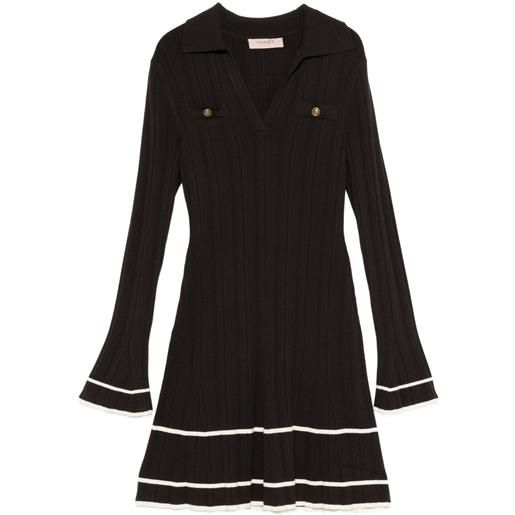 TWINSET abito corto con bottoni - marrone