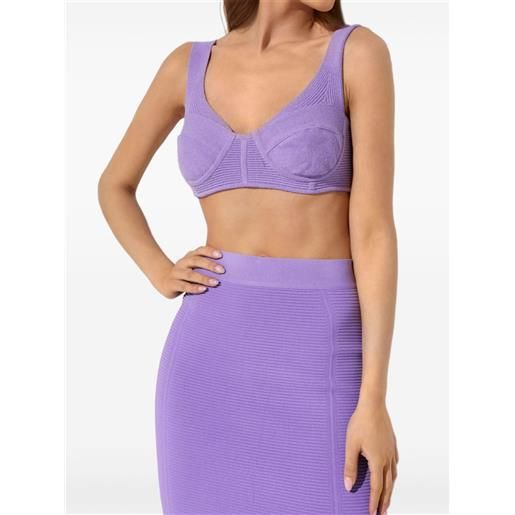 Hervé Léger corsetto boucle - viola