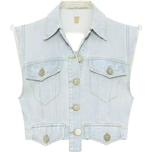 One Teaspoon gilet denim - blu