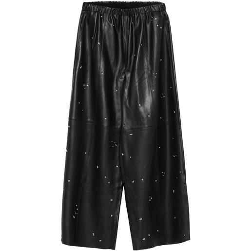 Alysi pantaloni con vita elasticizzata - nero