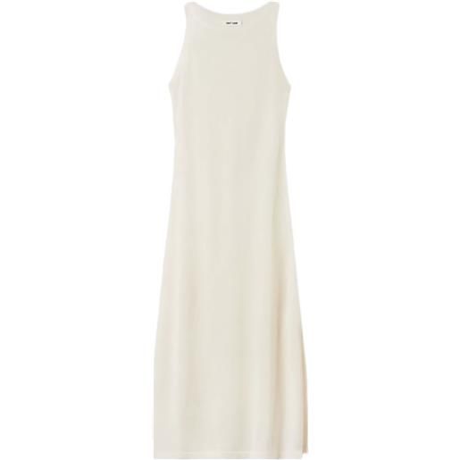 Soft Goat abito lungo con scollo rotondo - bianco