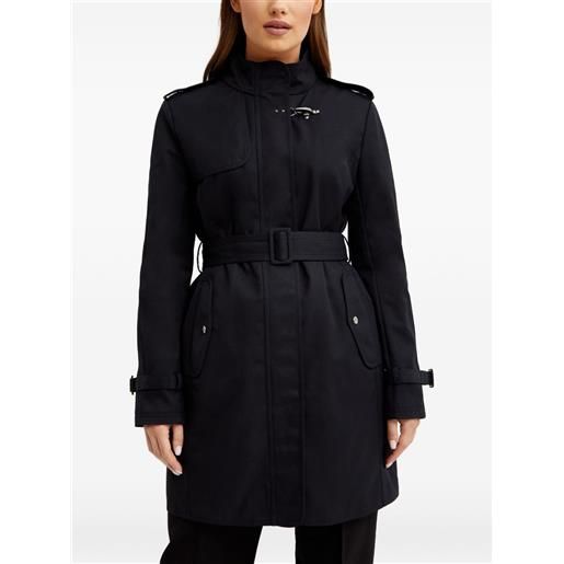 Fay cappotto con cintura - nero