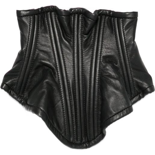 MITILIANE COUTURE corsetto con inserti - nero