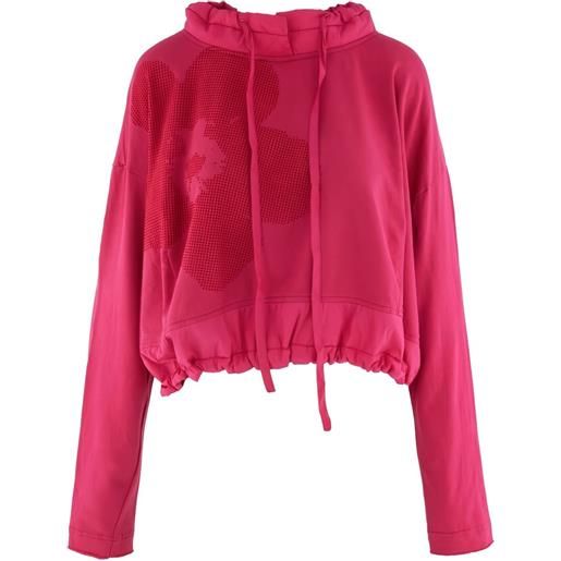 Black Label felpa con stampa - rosa