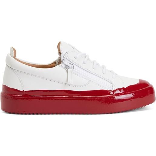 Giuseppe Zanotti sneakers frankie match con suola a contrasto - bianco