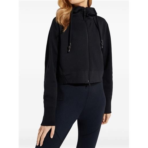 GAUGE81 felpa edson con cappuccio e zip - nero