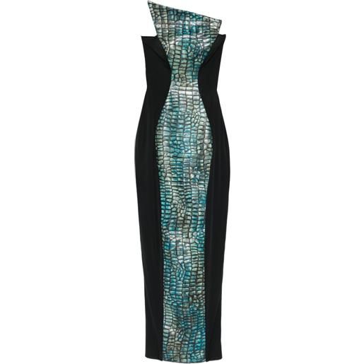 MITILIANE COUTURE abito goffrato - nero