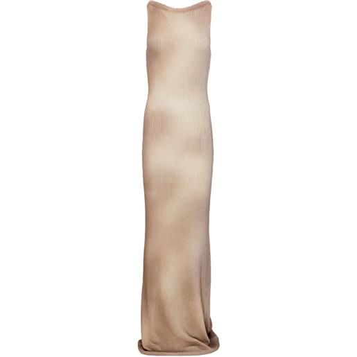 Aya Muse abito lungo celes - toni neutri